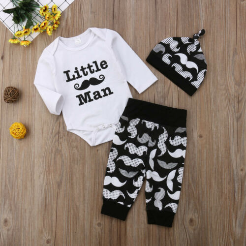 Baby Clothes Set Newborn Kid Baby Boy Beard