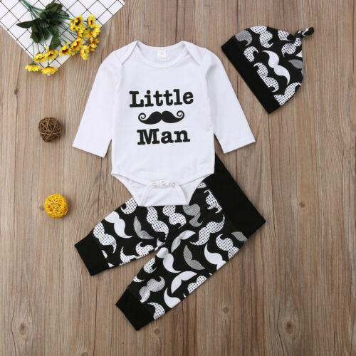 Baby Clothes Set Newborn Kid Baby Boy Beard