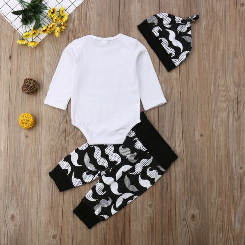 Baby Clothes Set Newborn Kid Baby Boy Beard