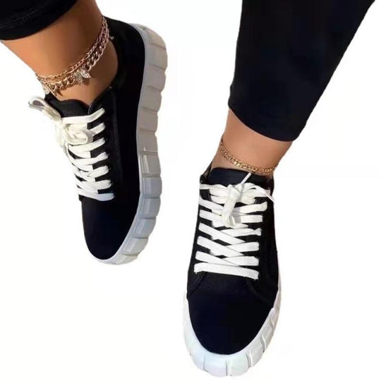 Pinterest Women Sneaker Light Breathble Vulcanized Shoes Platform Lace