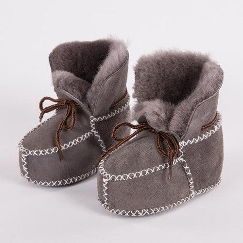 New Genuine leather sheepskin Kids boots Winter