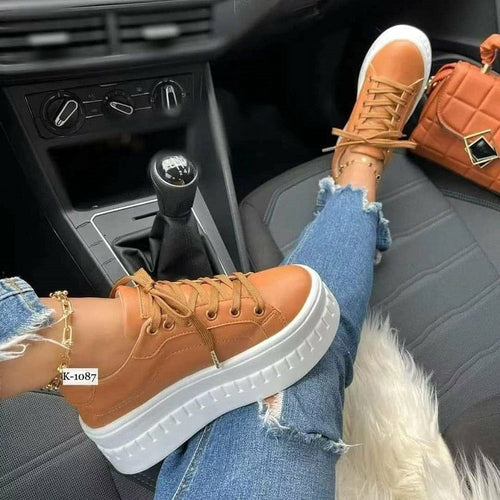 Flat Womens Sneakers Casual Platform Women's Shoes