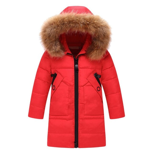 Baby Girl Winter Down Coat Clothes Solid Warm Faux