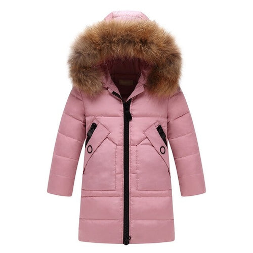 Baby Girl Winter Down Coat Clothes Solid Warm Faux