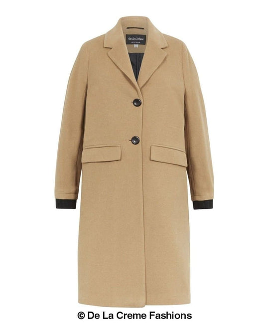 Womens Wool Blend Winter Warm Knee Length Coat