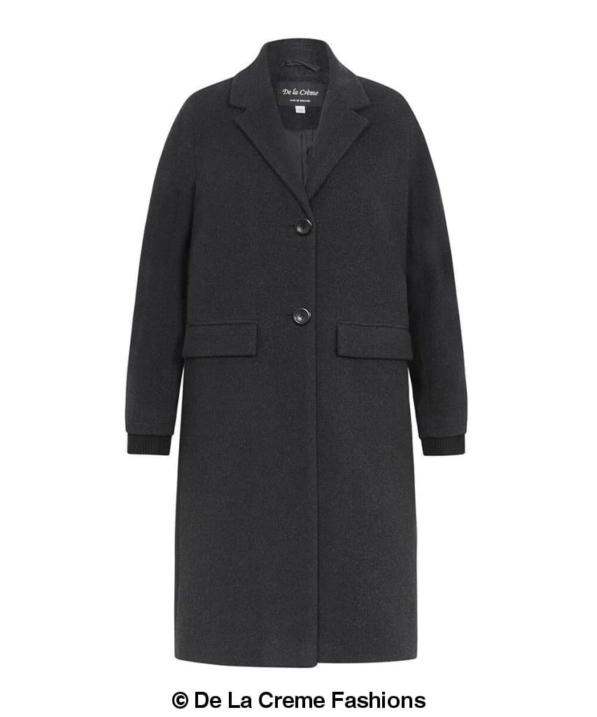 Womens Wool Blend Winter Warm Knee Length Coat